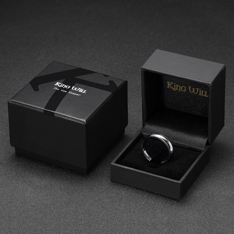 King Will Tungsten Carbide Wedding Band for Men Women Promise Rings for Couples Domed High Polish - Image 5